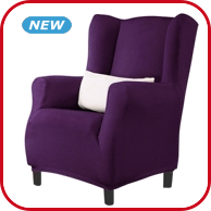 Überzug für Sessel «Eysa», max. B 80 -110 cm, pflaume