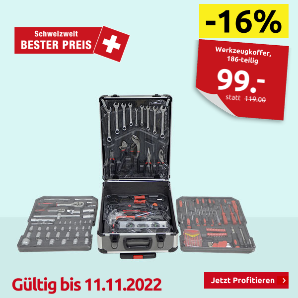 Werkzeugkoffer, 186-teilig