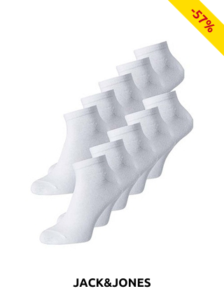 JACK&JONES Socken, 10er-Pack, weiss