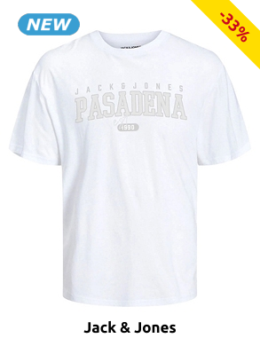 JACK&JONES T-Shirt, weiss