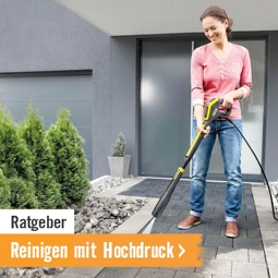 Reinigen mit Hochdruck