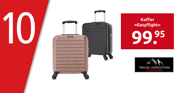 TRAVEL EXPEDITION Koffer «Easyflight», schwarz, 45 cm