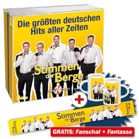 Die größten deutschen Hits aller Zeiten + GRATIS Fanschal & Tasse