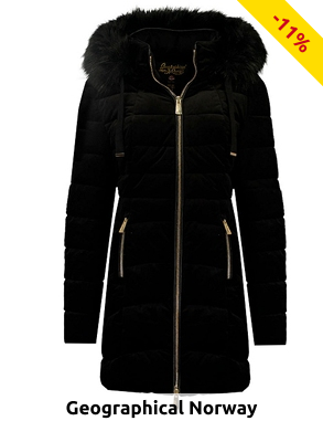 GEOGRAPHICAL NORWAY EXPEDITION Damenparka «Bilove Lady long», schwarz