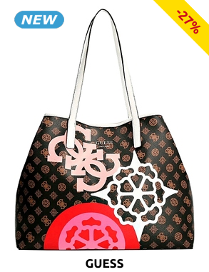 GUESS Handtasche «Vikki», braun