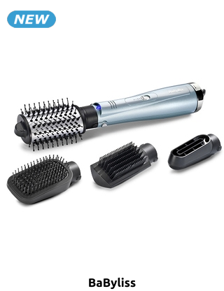 BaByliss Rotationsbürste «Smooth & Shape Hydro Fusion», 4 Aufsätze