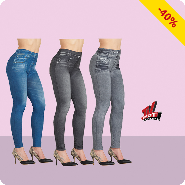 Shape Jeggings im 3er-Pack, schwarz, blau, grau