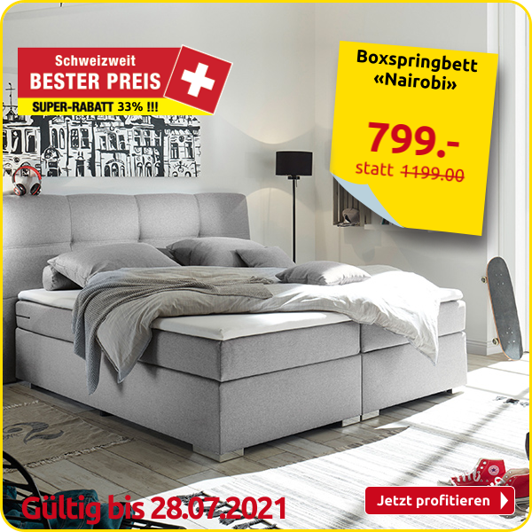 Boxspringbett «Nairobi», 160 x 200 cm