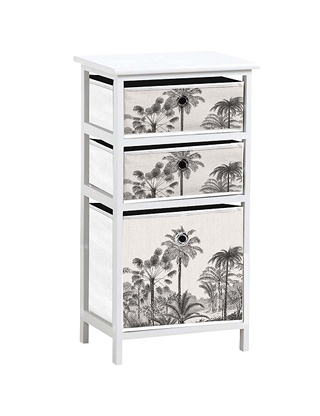 Regal «Cocoty»,  B 36 x H 76 x T 32 cm, weiss/schwarz