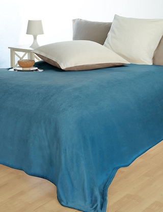 Fleecedecke «Coral», ultragross, 220 x 240 cm, türkis