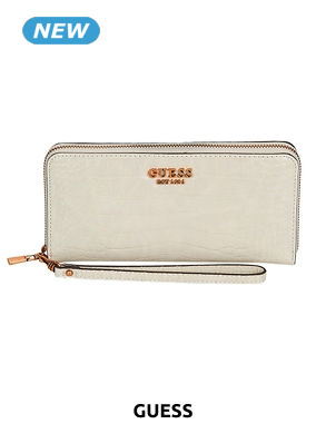 GUESS Portemonnaie «Naya», creme