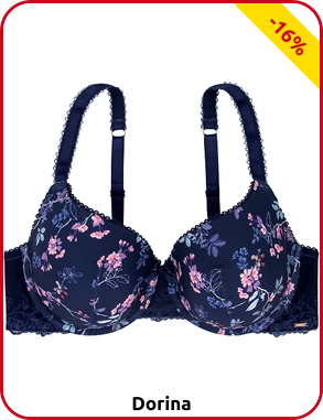 Bügel BH, Cup E von Dorina, geblümt