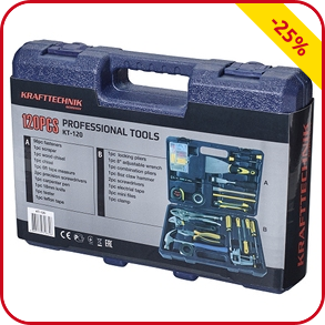 Kompletter Werkzeugkoffer, 120-teilig