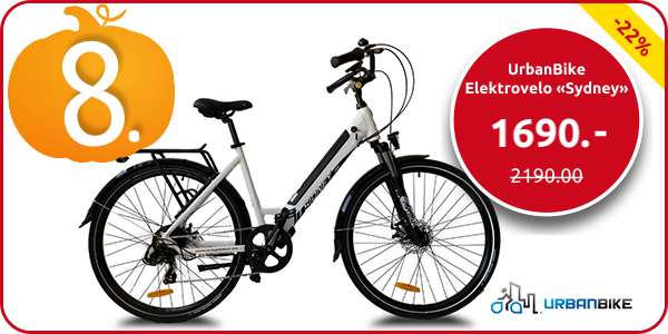 UrbanBike Elektrovelo «Sydney», 2 Rahmengrössen, weiss