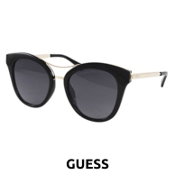 GUESSS Damensonnenbrille, schwarz/goldfarben