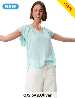 Q/S by s.Oliver Bluse, aqua