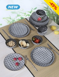 Tafelservice «Sanya», 18-teilig, für 6 Personen