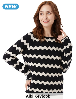Pullover «Lou», schwarz/weiss