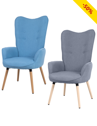 Sessel «Zaven», B 80 cm, grau