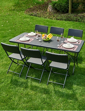 Klapptisch mit 6 Klappstühlen «Fiesta»