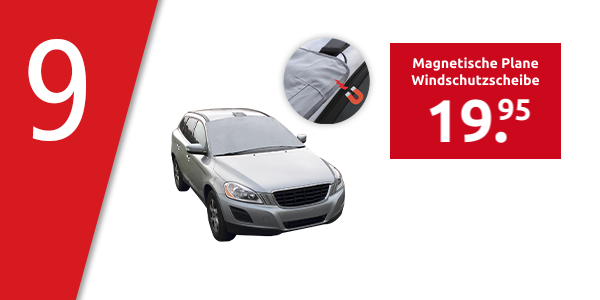 Magnetische Plane Windschutzscheibe, grau
