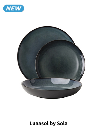 Lunasol Geschirr-Set «Elements Night», 12-teilig, 4 Personen