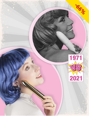 Massagestift «50 Jahre», goldfarben