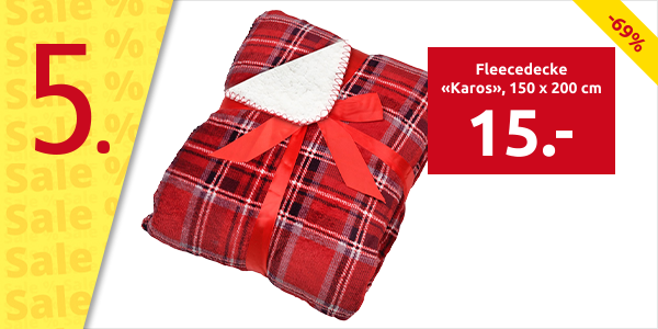 Fleecedecke «Karos», 150 x 200 cm