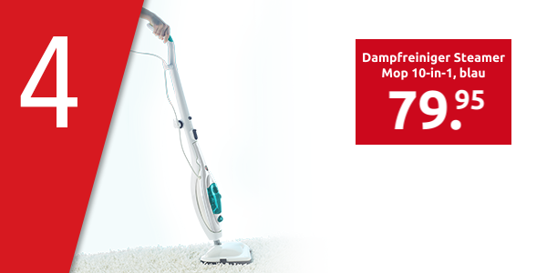 Dampfreiniger Steamer Mop 10-in-1, blau