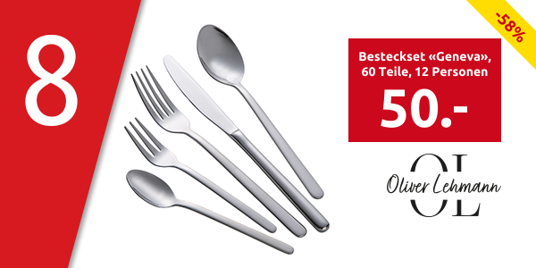 Besteckset «Geneva», 60 Teile, 12 Personen