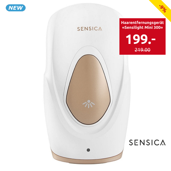 SENSICA IPL Haarentfernungsgerät «Sensilight Mini 300», kupferfarben/weiss