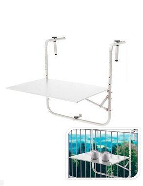 Klappbarer Balkontisch, 60x43 cm