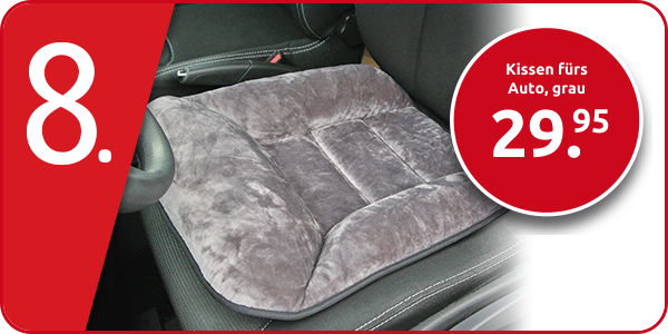 Kissen fürs Auto, grau