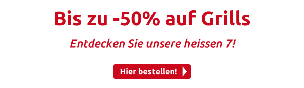 Bis zu -50% auf Grills