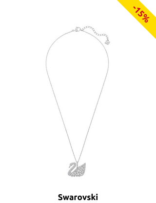 Swarovski Damenhalskette Schwan, silberfarben