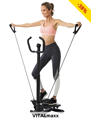 Vitalmaxx Fitnesstrainer «Swing Stepper», platzsparend