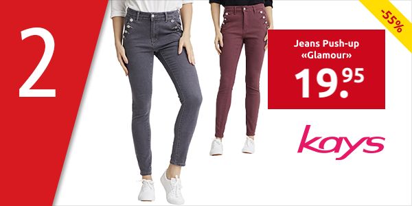 Jeans Push-up «Glamour», anthrazit