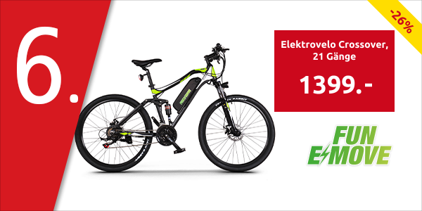 Fun E-Move Elektrovelo Crossover «CD15», 21 Gänge