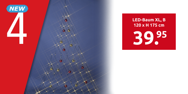 LED-Baum XL, B 120 x H 175 cm