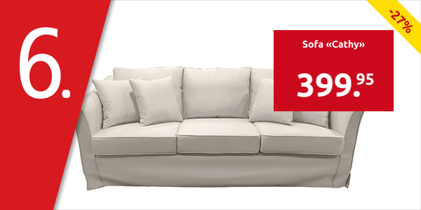 Sofa «Cathy», 3-Sitzer, B 198 x H 83 x T 83 cm, beige