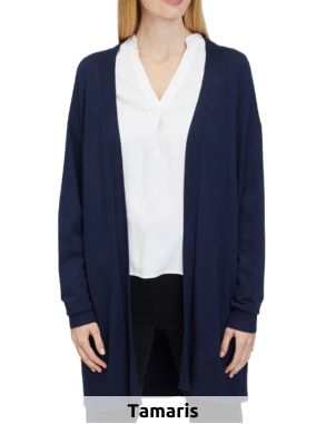 Tamaris Cardigan «Bursa», schwarz