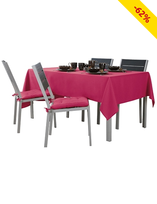 Tischdecke «Sara», 140 x 240 cm, fuchsia