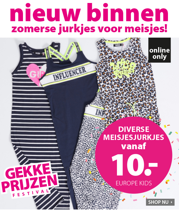 Nieuw binnen zomerse meisjesjurkjes vanaf € 10