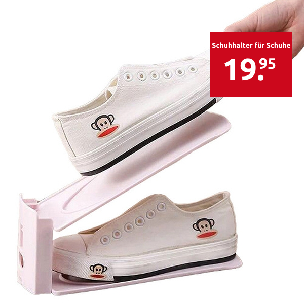 Schuhhalter für Schuhe bis Grösse 46, Set 6 Stück