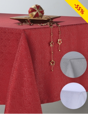 Tischdecke «Lena», 140 x 240 cm, silber