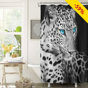 Duschvorhang «Leopard», 180 x 180 cm