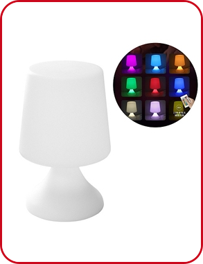 LED-Leuchte «Nomade», kabellos, 16 Farben, mit Fernbedienung