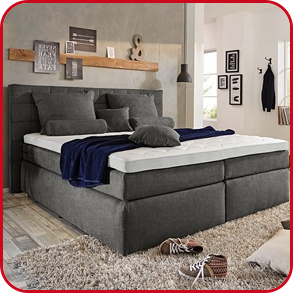 Boxspringbett «Baho», 180 x 200 cm