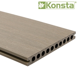 KONSTA Vlonderplank Nativo WPC lichtgrijs 210x23 mm, lengte 3 m | HORNBACH 