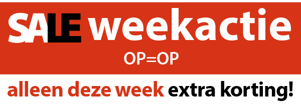 Bekijk onze sale weekacties, alleen deze week extra korting!